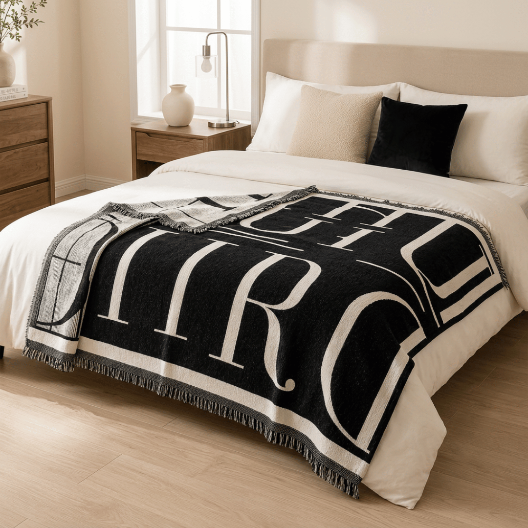 Chenille Fabric Luxury Reversible Throw Sofa Cover