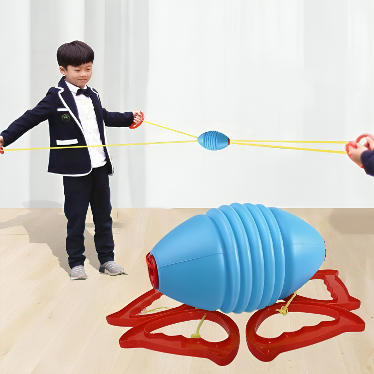 Colorful Children Training Pull Up Shuttle Ball Toy