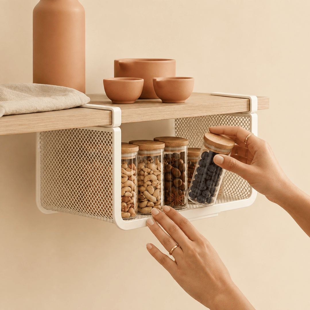 Homero Under Cabinet Expandable Storage Shelf Organizer