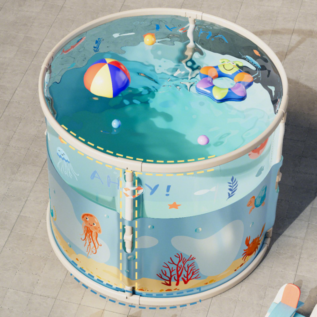 HOMERO Portable Design Transparent Foldable Large PVC Bathtub