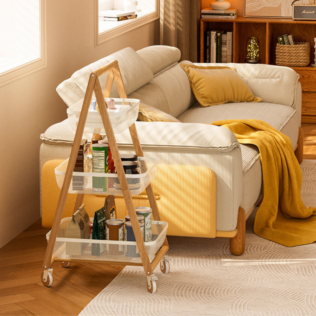 HOMERO Multi-Layer Storage Trolley with Smooth Wheels