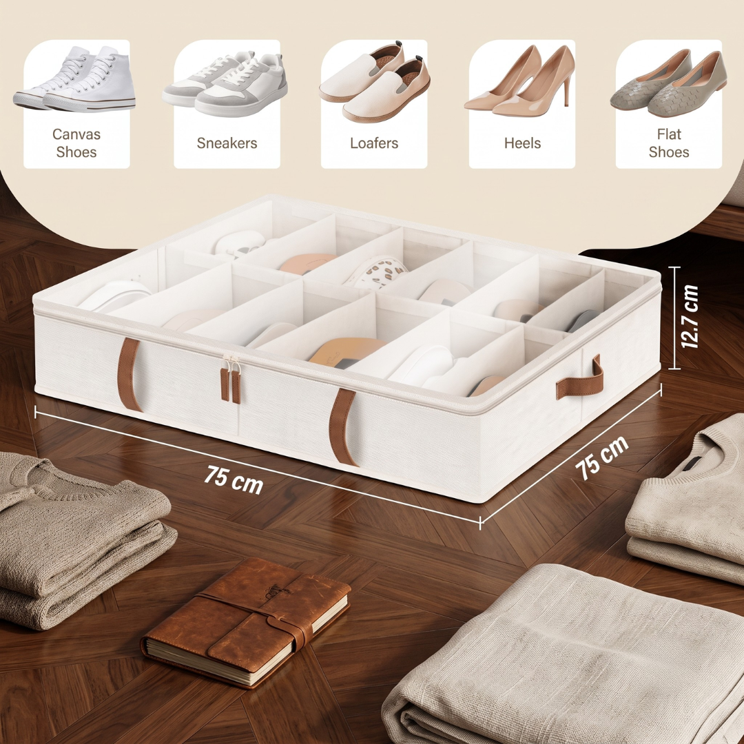 ortable Adjustable Shoe Storage Box with Transparent Dust Proof Lid