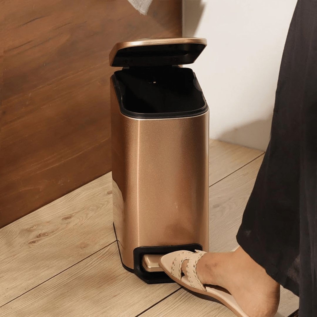 Premium Steel Pedal Waste Bin with Removable Inner Bucket