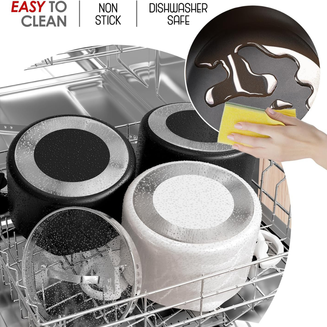 HOMERO Premium Multipurpose Twist Lock Non-Stick Pot