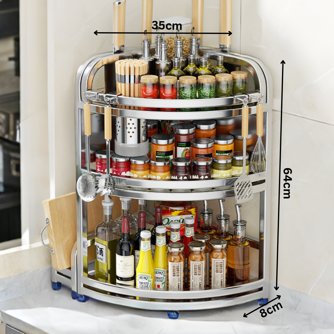 Corner Max Stainless Steel Rack