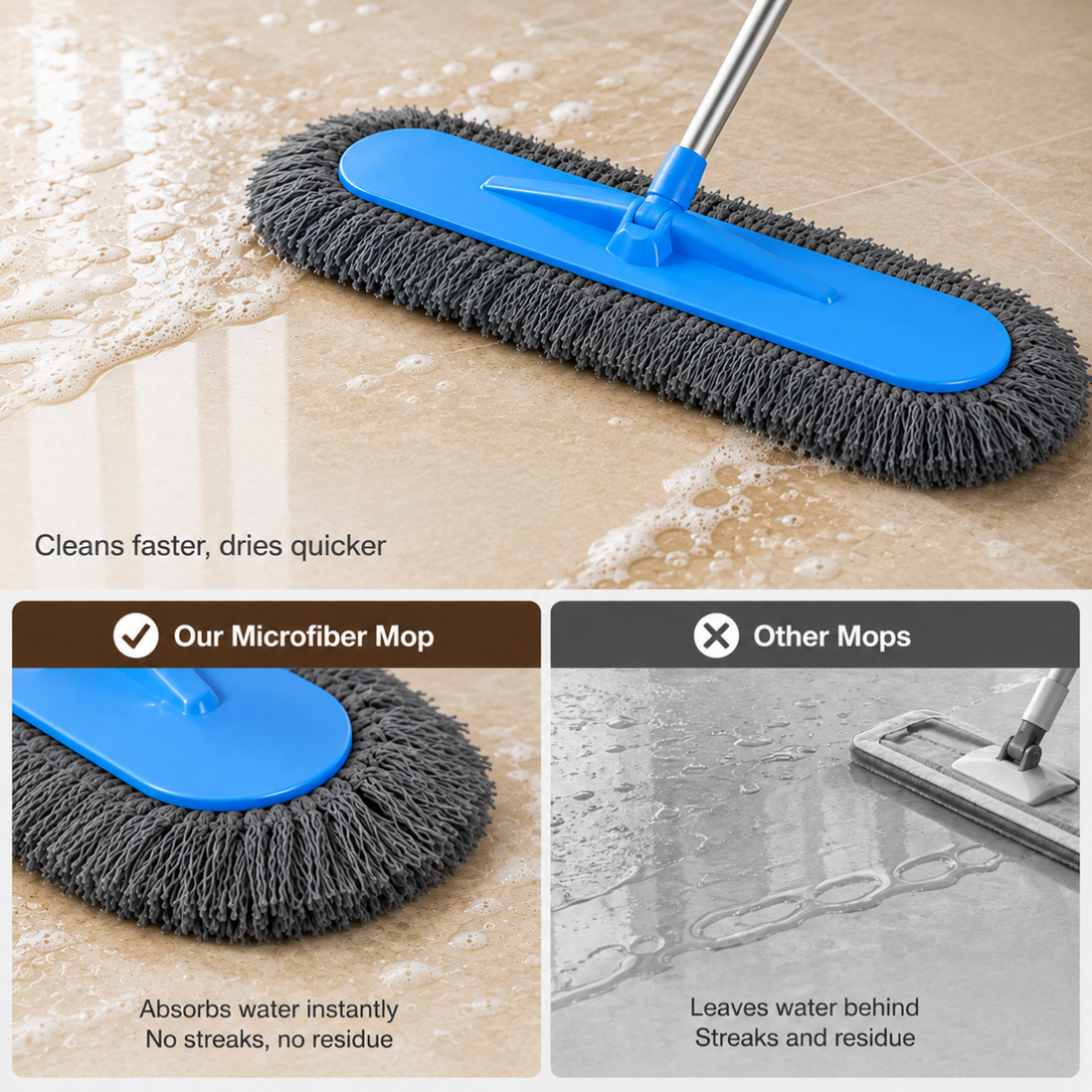 360 Degree Microfiber Floor Cleaning Mop