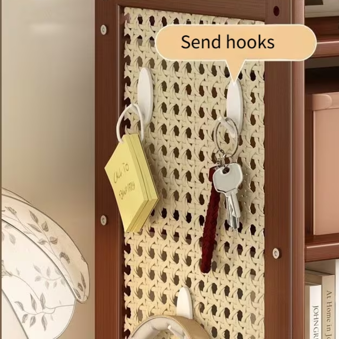 Multi Purpose Desktop Pegboard Bamboo Storage Organizer