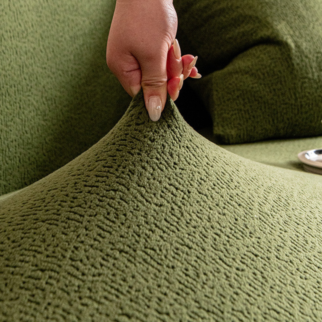 Premium Stretchable Polar Fleece Jacquard Sofa Cover