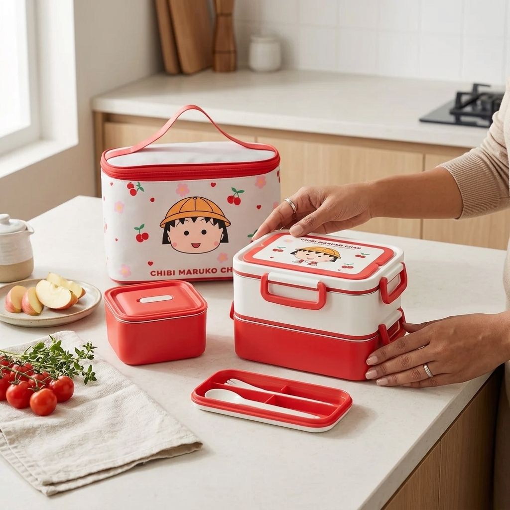 Premium Stainless Steel Leak Proof Bento Lunch Box with Cutlery