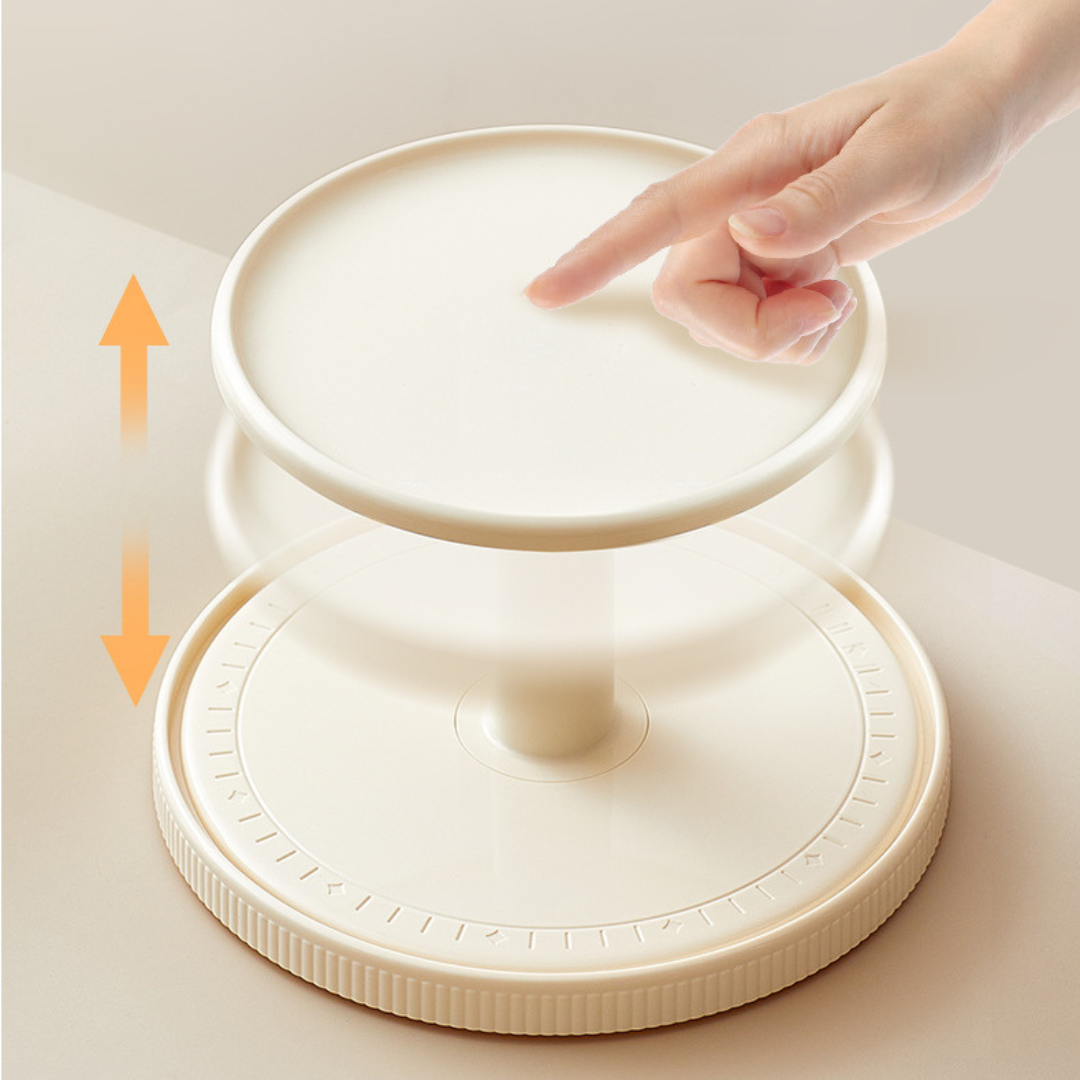 360° Rotating Collectible Display Organize Stand with Dustproof Lid