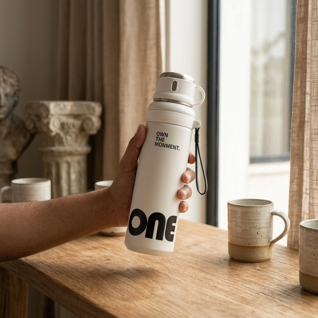 Homero Stylish Stainless Steel Leak Proof Thermal Water Bottle - 1000ml