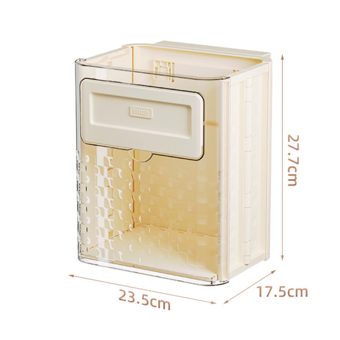Wall-Mounted Foldable Trash Can
