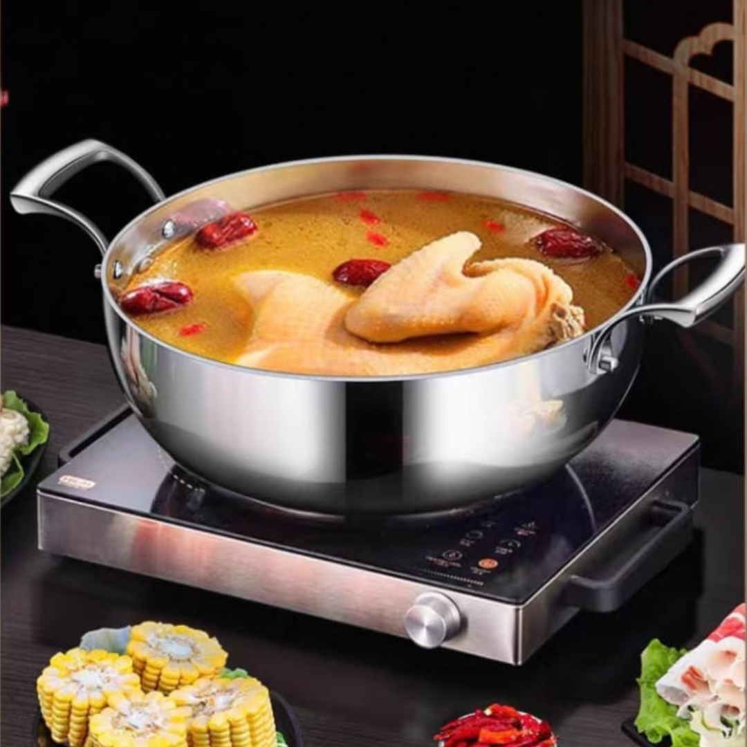 Premium 316L Stainless Steel Soup Pot - 3.5L