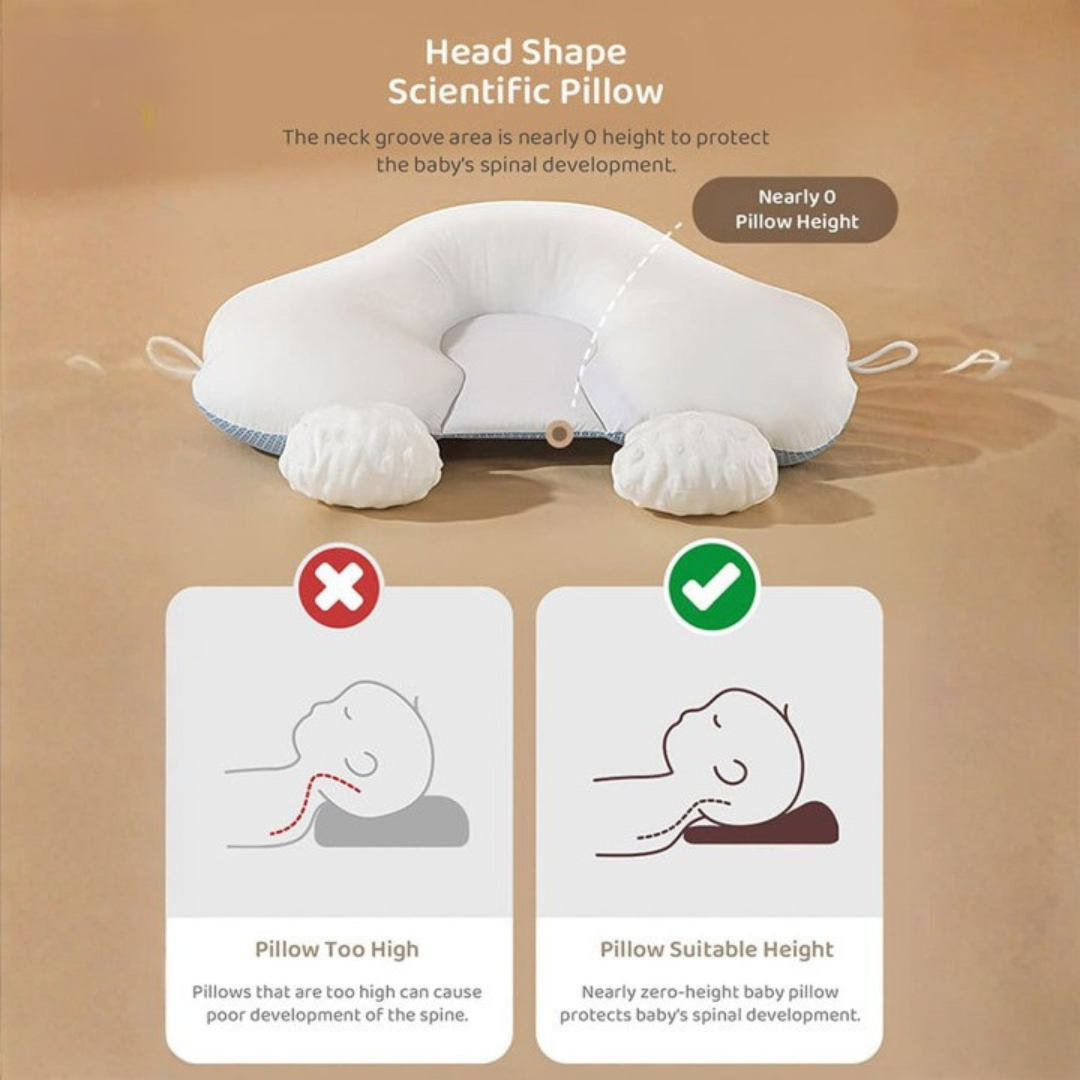Adjustable Baby Sleeping Breathable Cotton Support Pillow