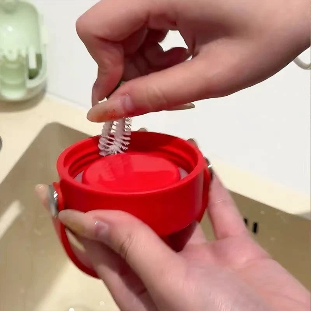 3 in 1 Telescopic Cup Cleaning Brush Set with Storage Case