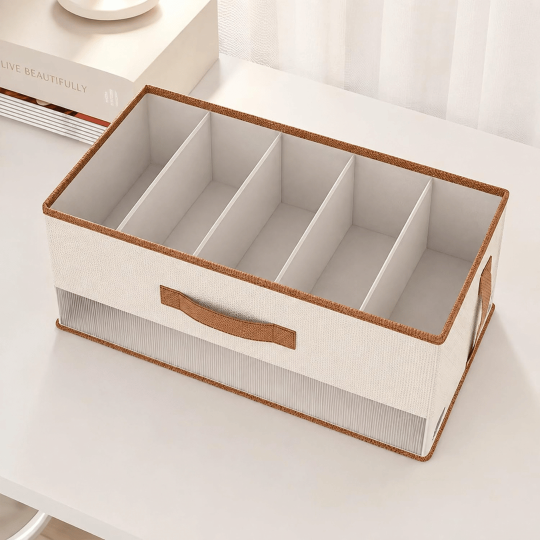 Multi Purpose Wardrobe Storage Organizer with Five Divided Sections