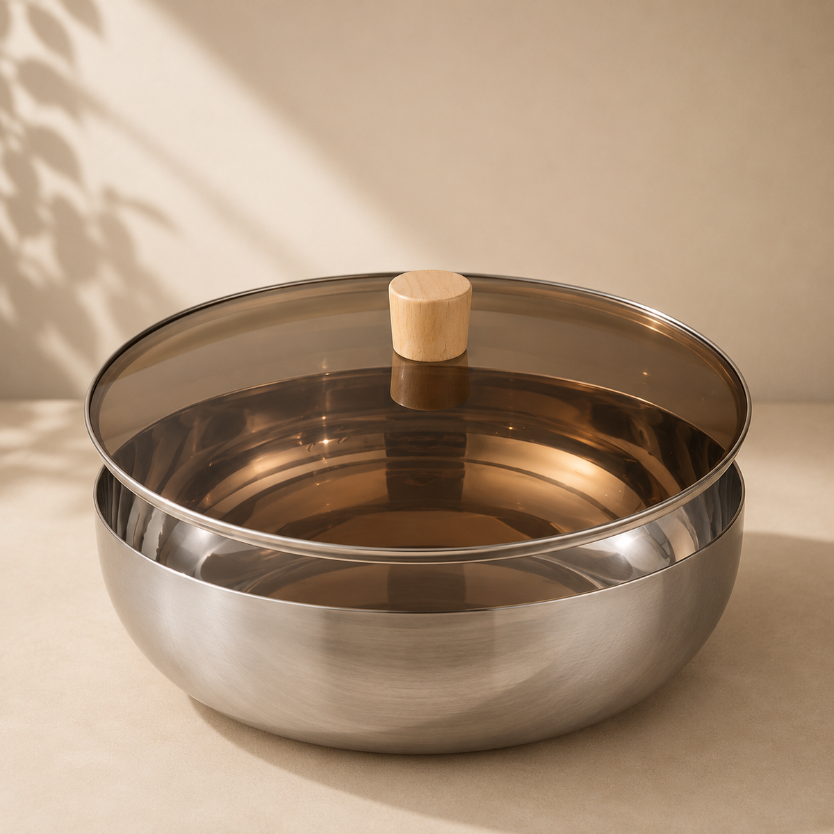 Homero Large-Capacity Stainless Steel Mixing Bowl with Lid