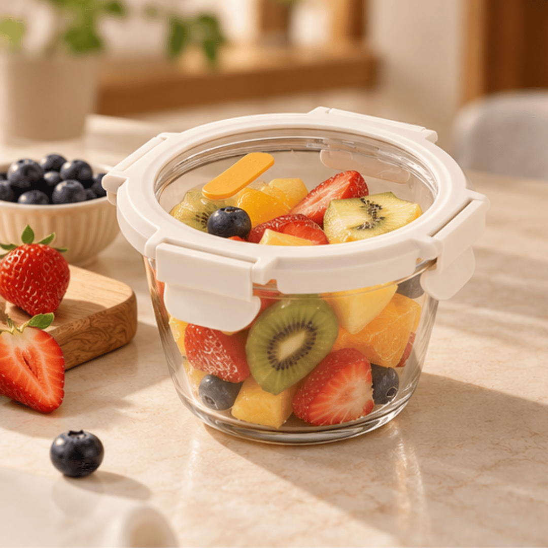 Microwave Safe Borosilicate Glass Food Storage Container