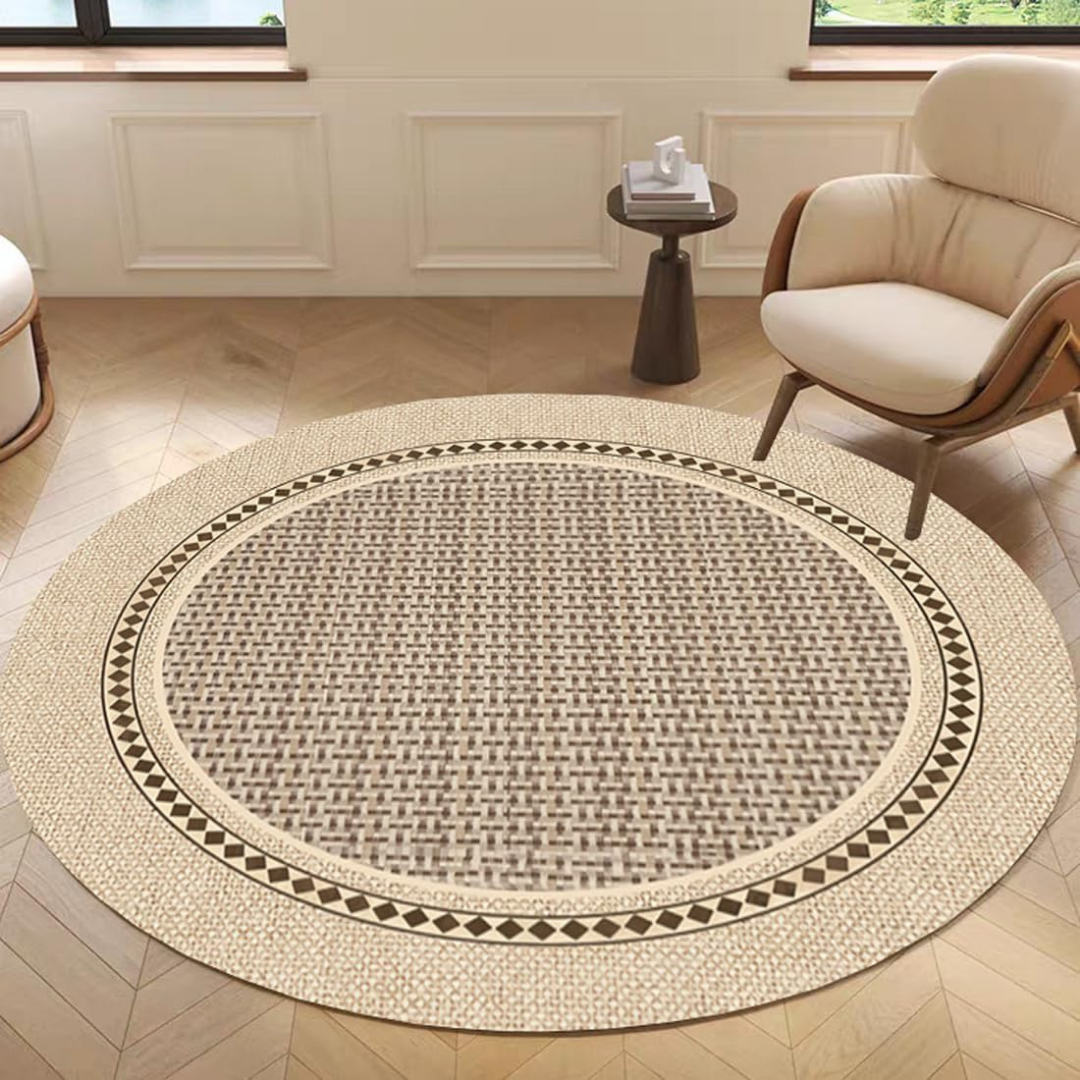 HOMERO Luxurious Round Modern Minimalist Rug 100cm