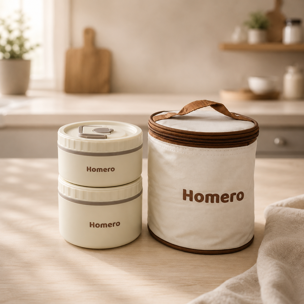 Portable Insulated Stainless Steel Lunch Box with Leakproof Bag