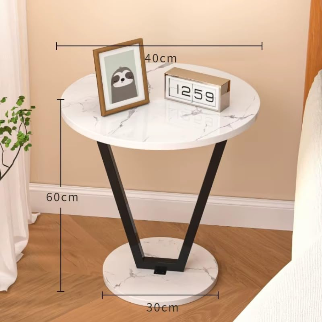 Modern C Shaped Multipurpose Utility Side Table