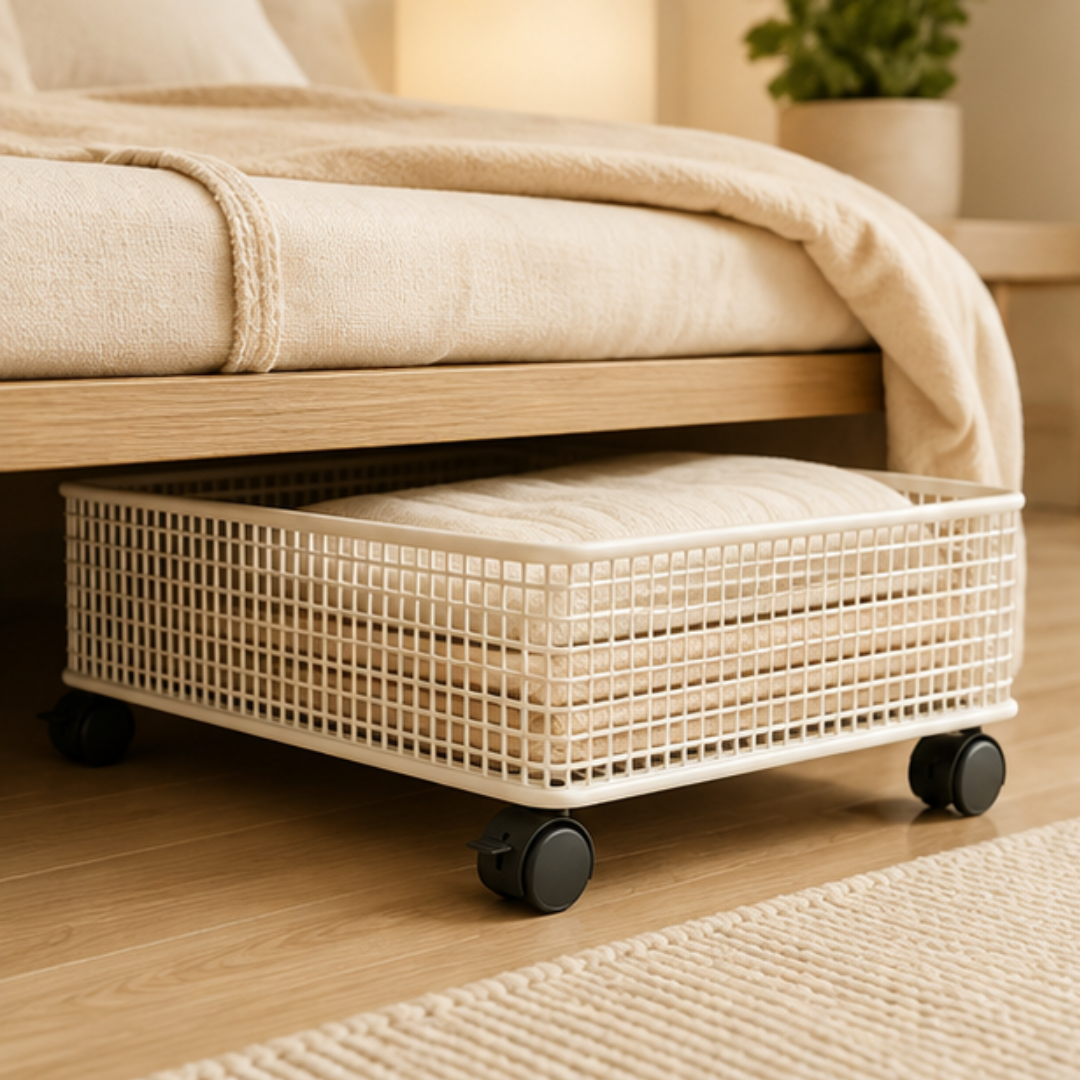 Multi-Purpose Heavy Duty Iron Rolling Storage Cart with Wheels