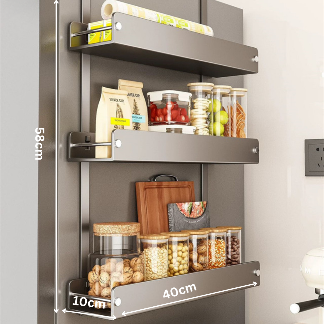 Multi-Layer Carbon Steel Refrigerator Side Storage Rack