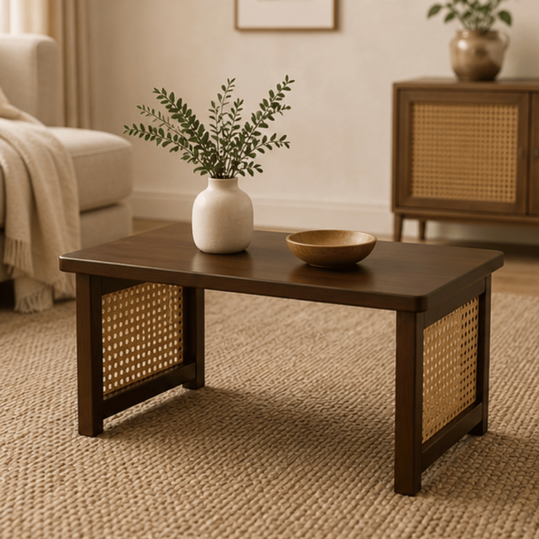 Multipurpose Compact Tatami Low Height Wooden Table