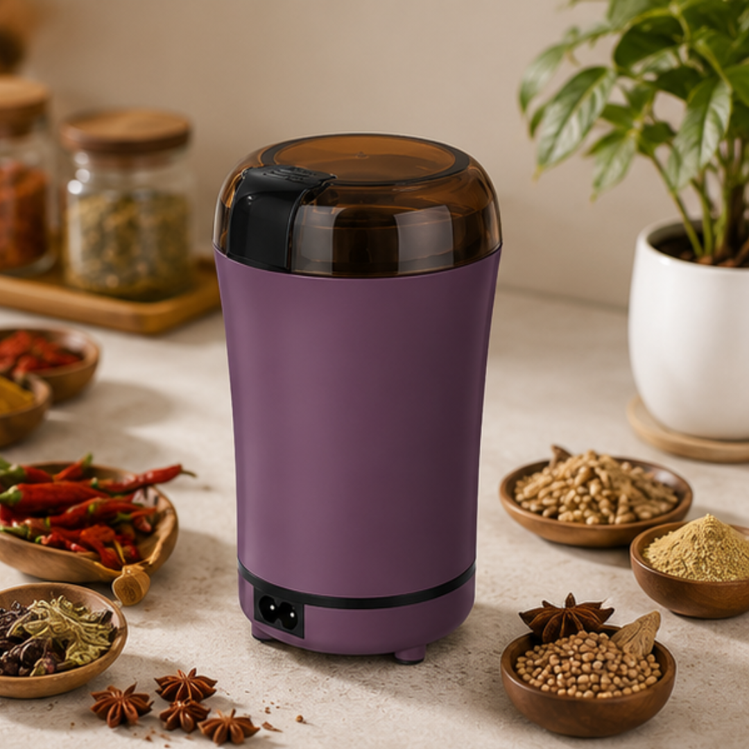 One Touch Electric Spice Stainless Steel Coffee Bean & Spice Grinder