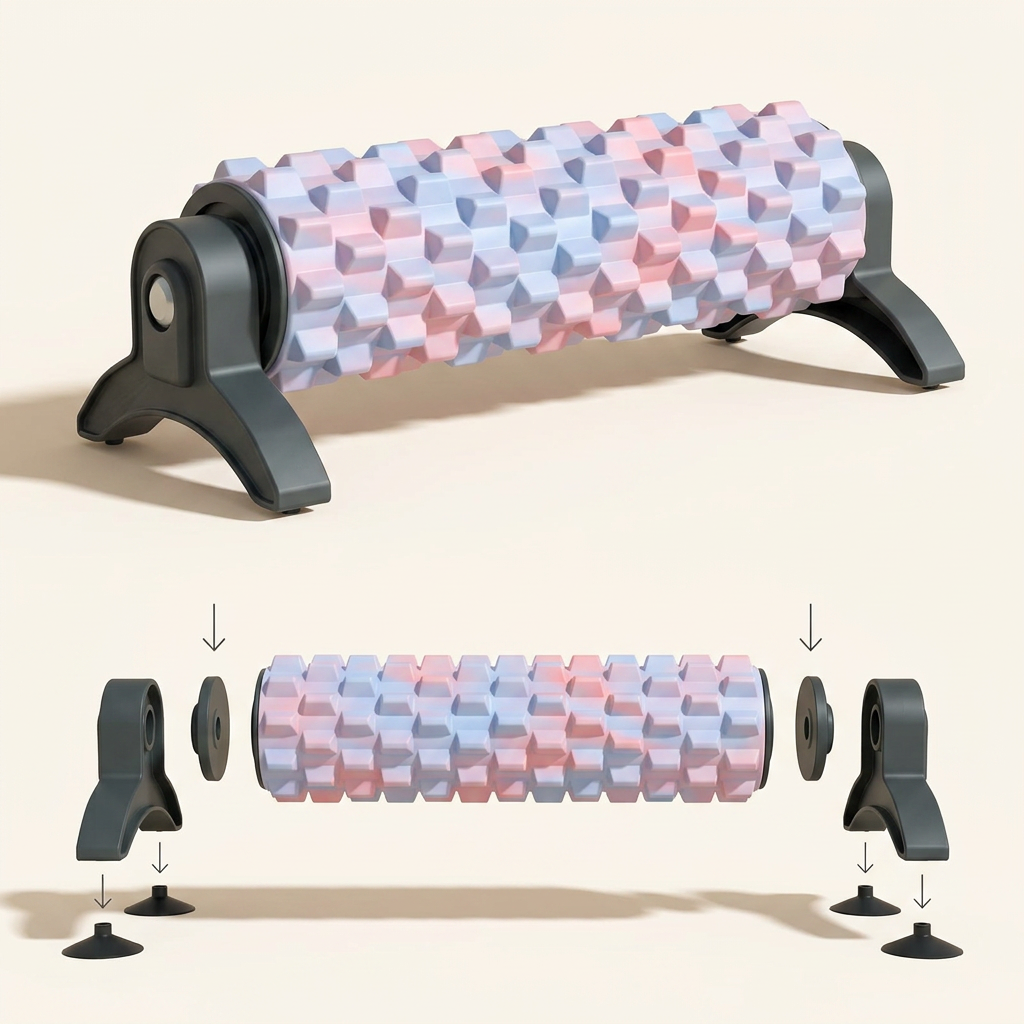 Full Body Massage EVA Foam Roller with Suction Cup