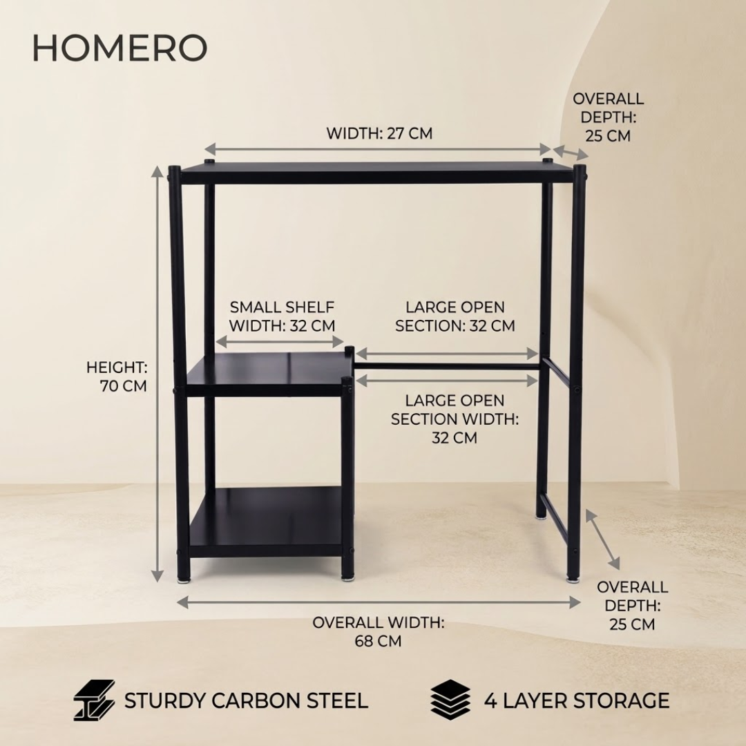 Heavy Duty Carbon Steel Multi Utility Storage Stand