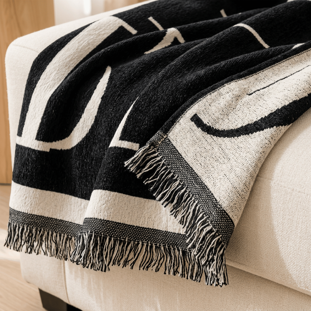 Chenille Fabric Luxury Reversible Throw Sofa Cover