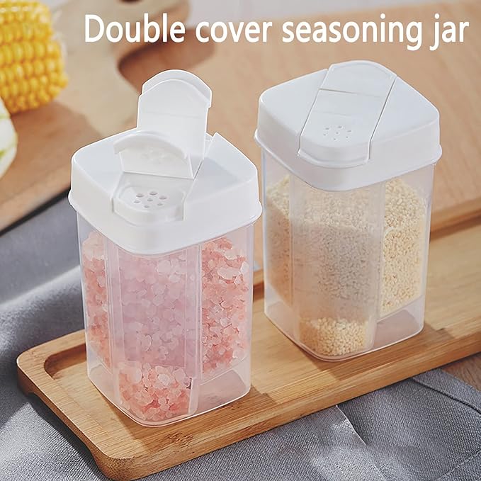 2-in-1 Multipurpose Seasoning Jar with Removable Partition