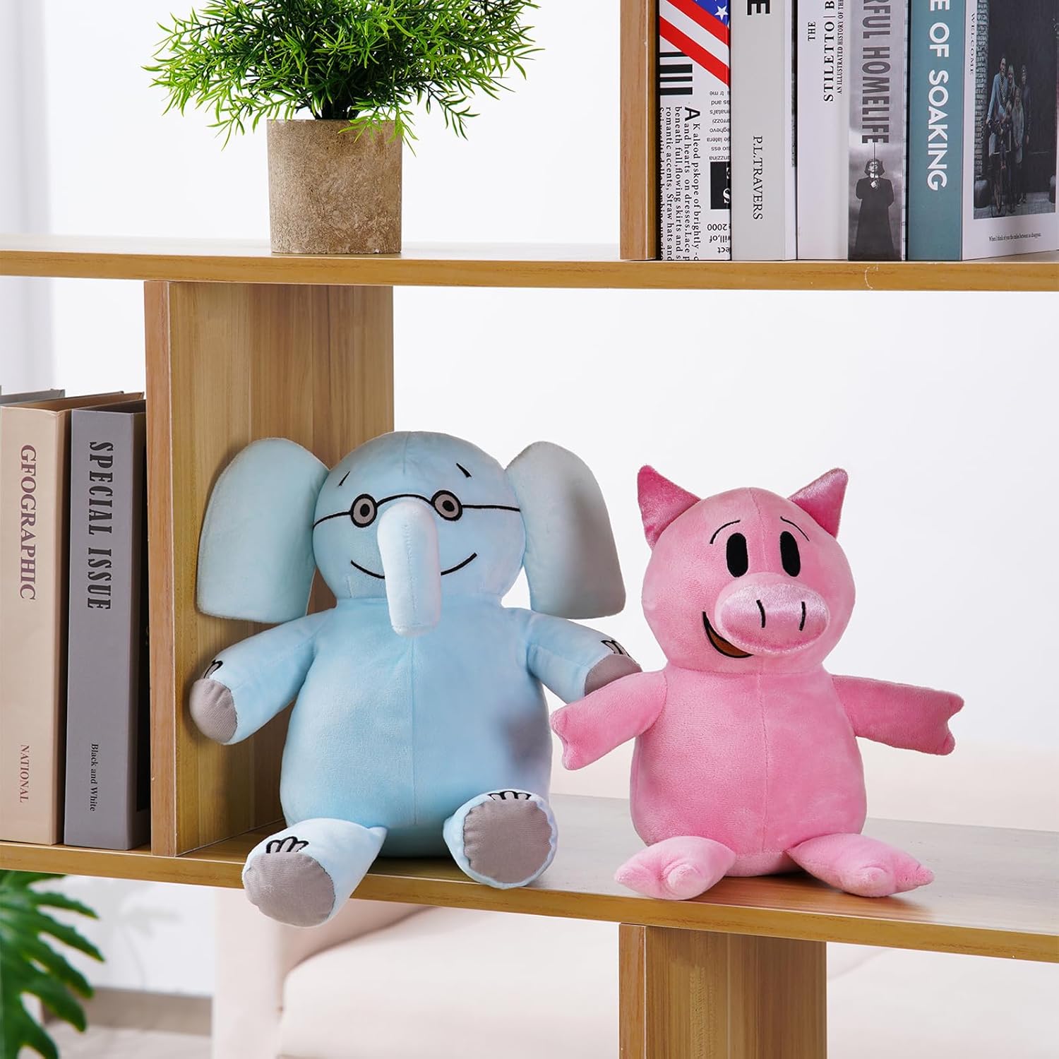 HOMERO Elephant Piggie Plush Soft Cuddly Toy Set