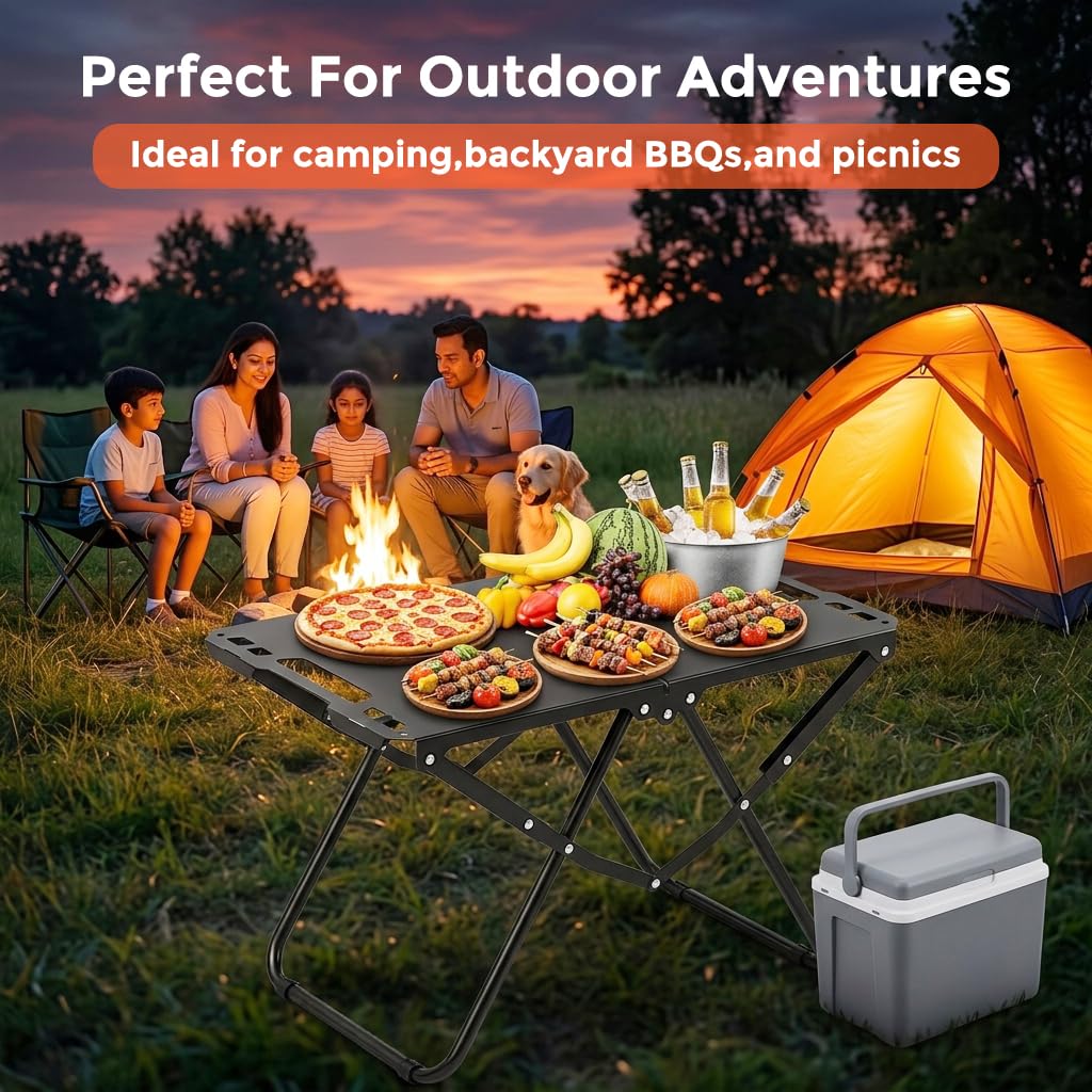 Heavy Duty Carbon Steel Foldable Camping Table