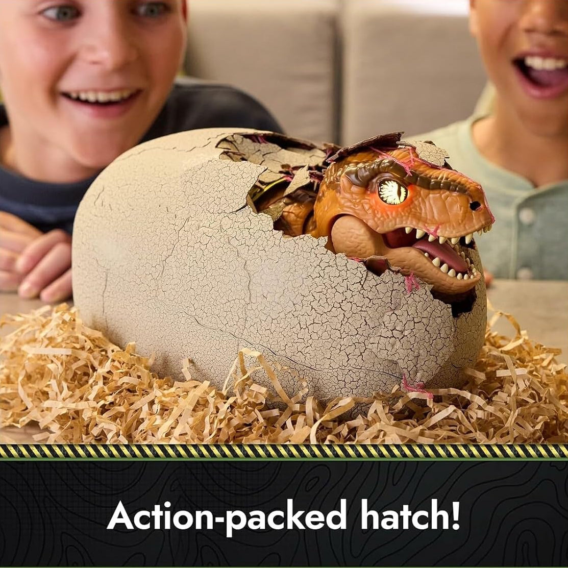 HOMERO Interactive Hatch Train Play 100+ Sounds Jurassic Dinosaur Toy