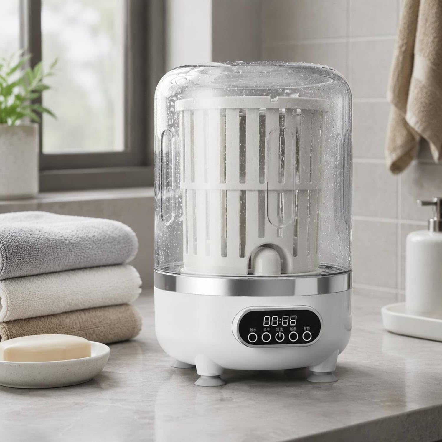 Automatic Portable Mini Washing Machine with Spin Basket