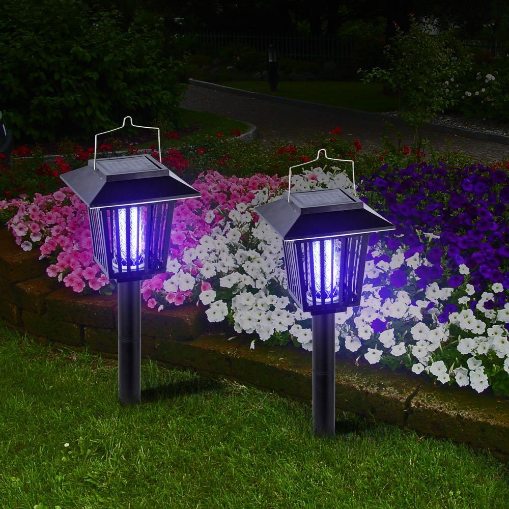 Dual Mode Solar Mosquito Killer Garden Waterproof UV Lamp