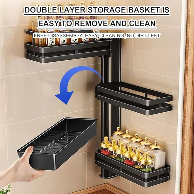 5 Level Multipurpose Wall Mounted Kitchenware Holder
