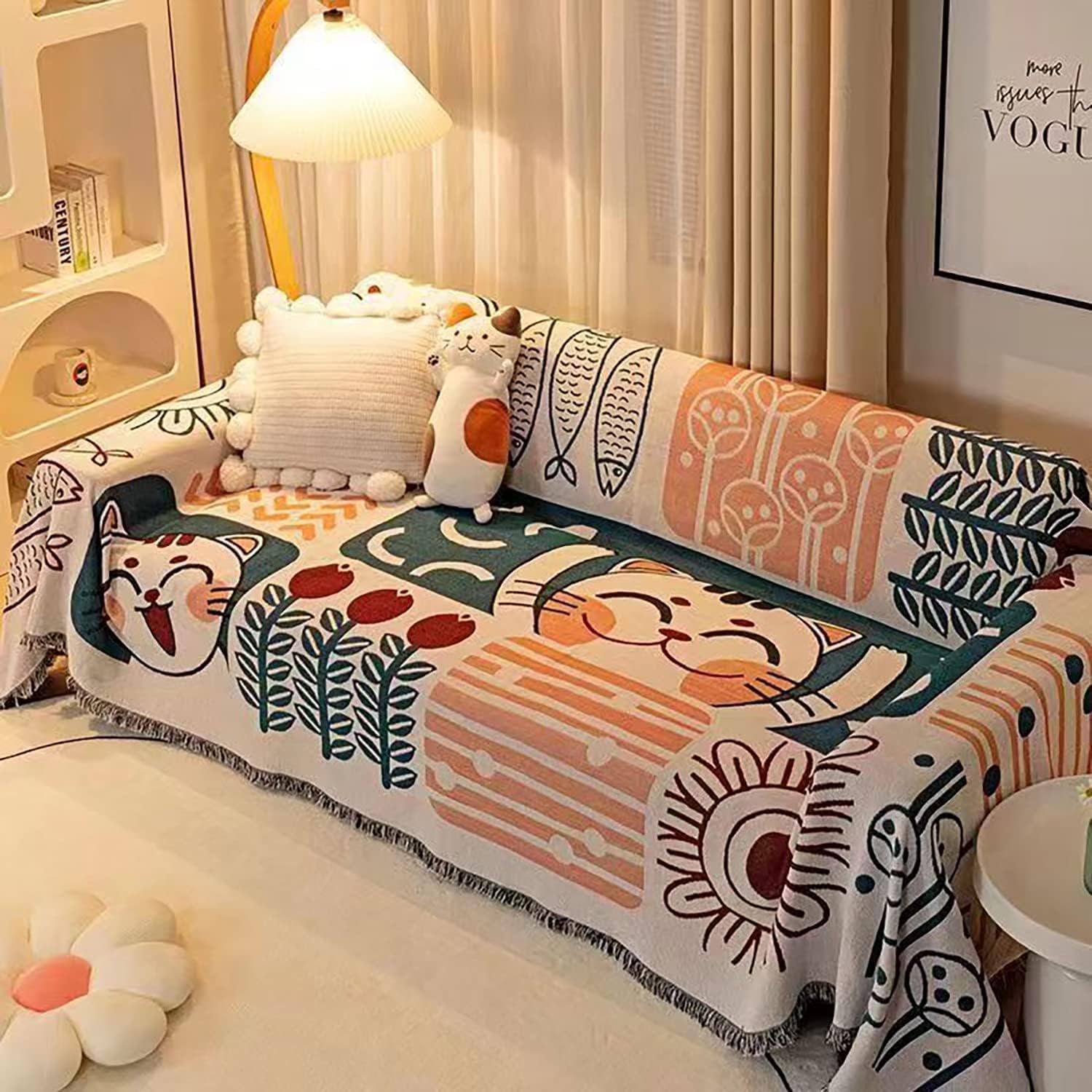 Luxury Chenille Breathable Throw Sofa Cover Blanket