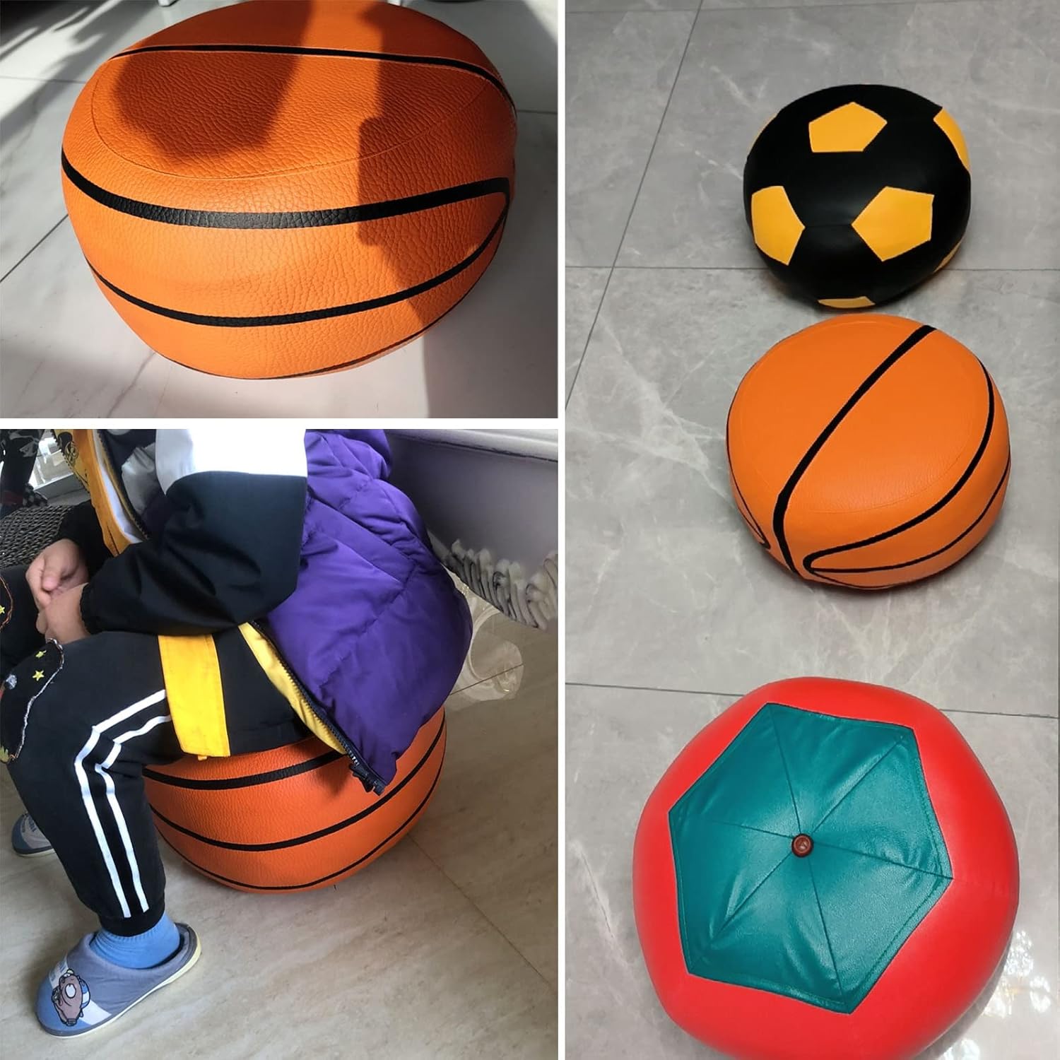 HOMERO Multifunctional Cylindrical Ottoman Pouf Padded Stool