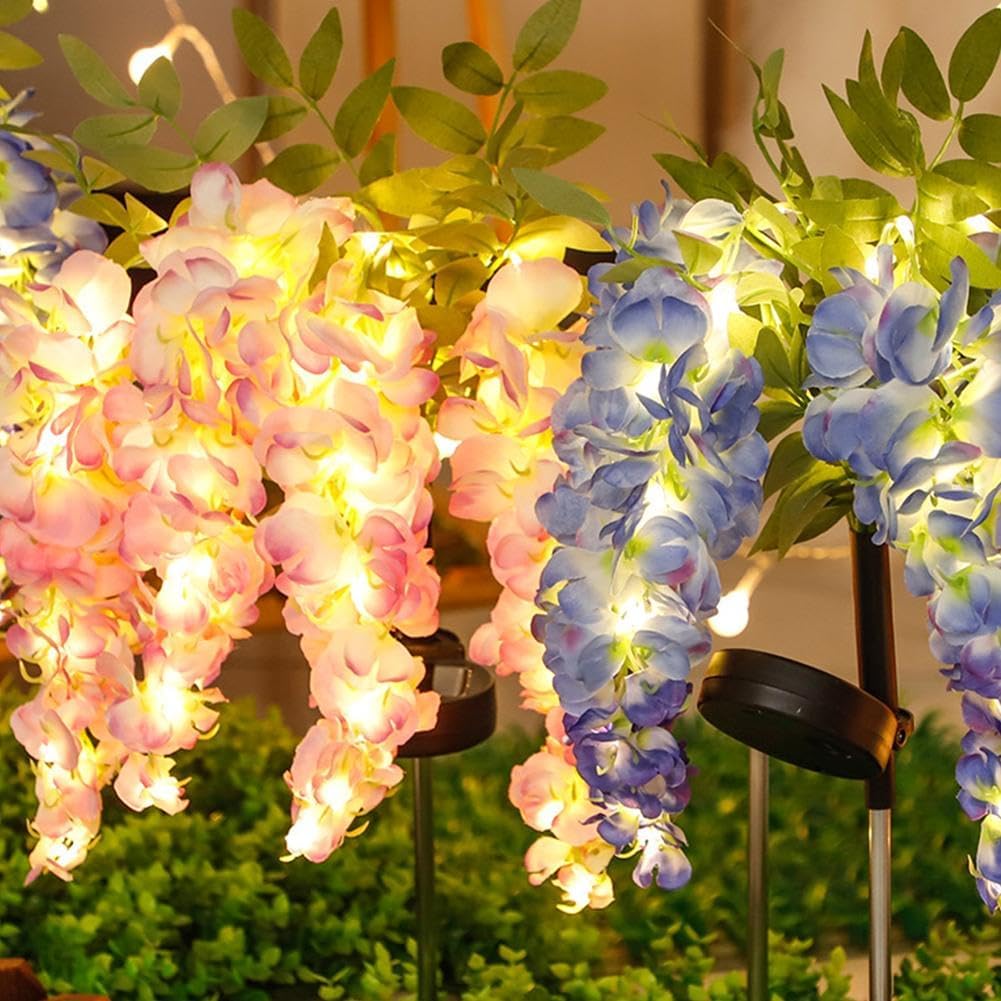 Homero Solar Wisteria Garden Dual Lighting Modes Lights (Multicolor)
