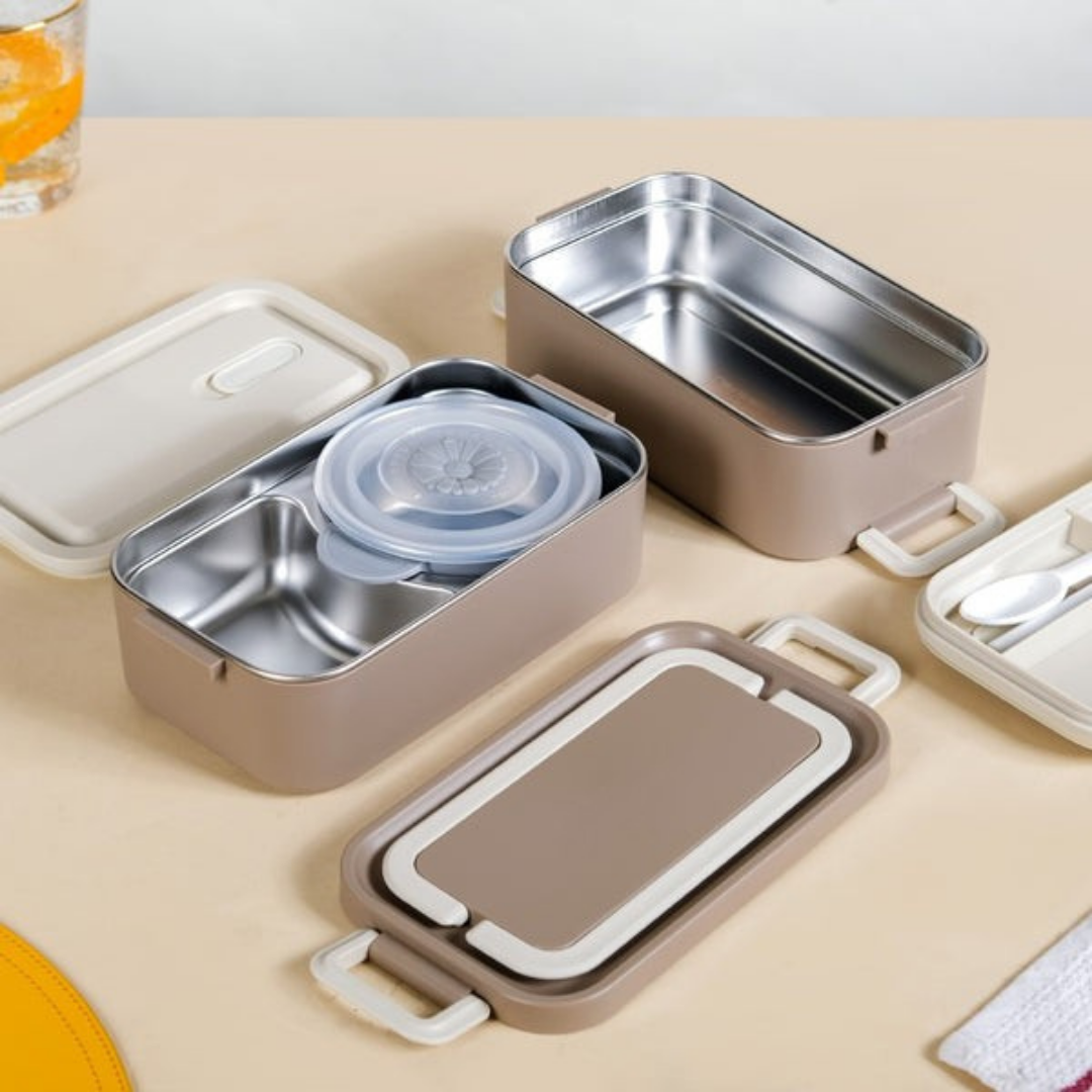 HOMERO Premium Double Layer Insulated Lunch Box - 2000 ml