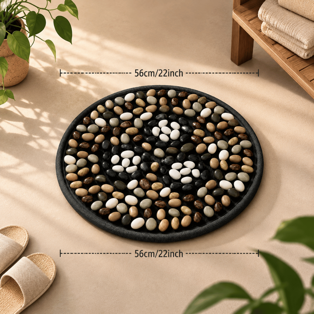 Homero Pebble Natural Soft Stone Acupressure Mat - 56cm