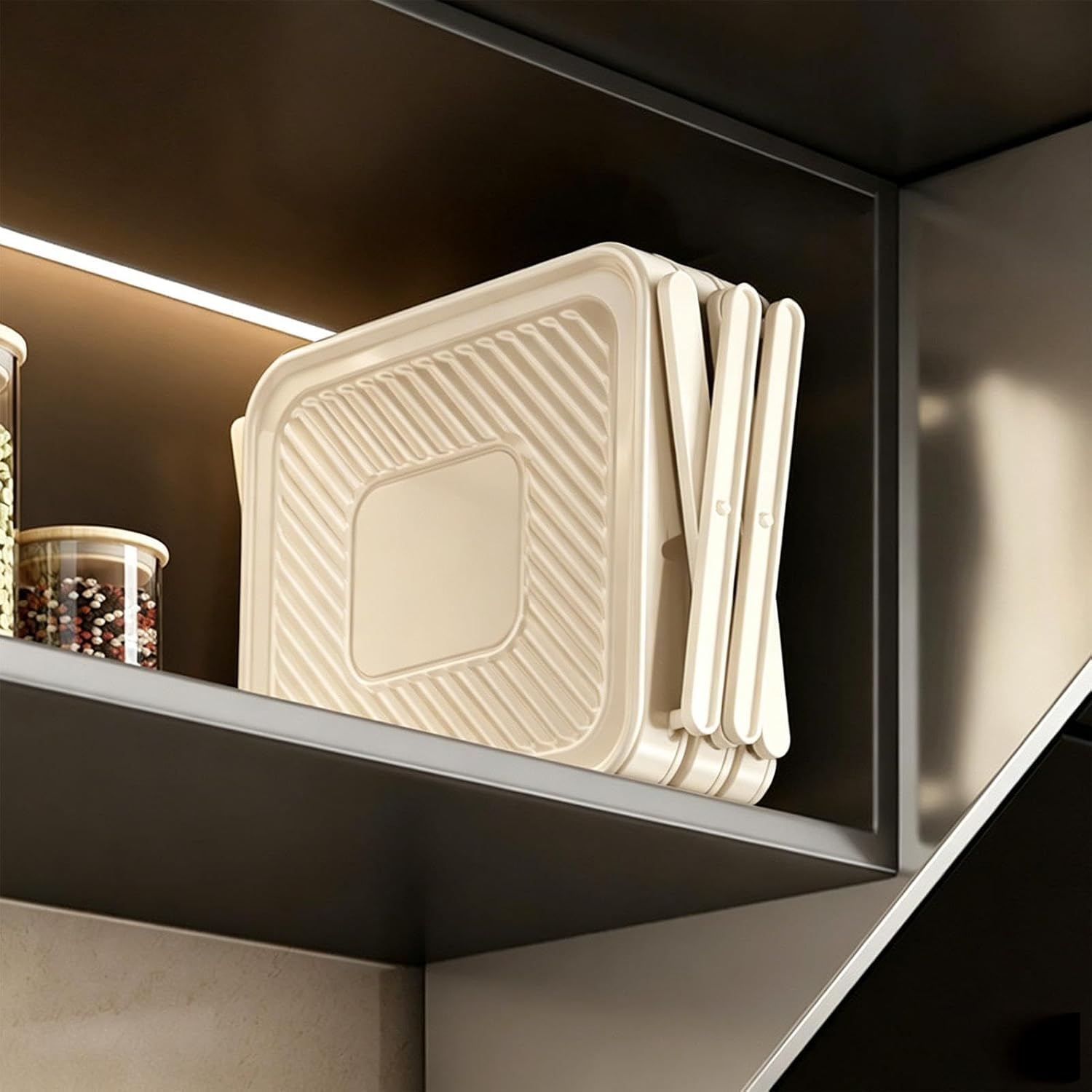 Foldable Multi Layer Dish & Prep Tray Storage Rack