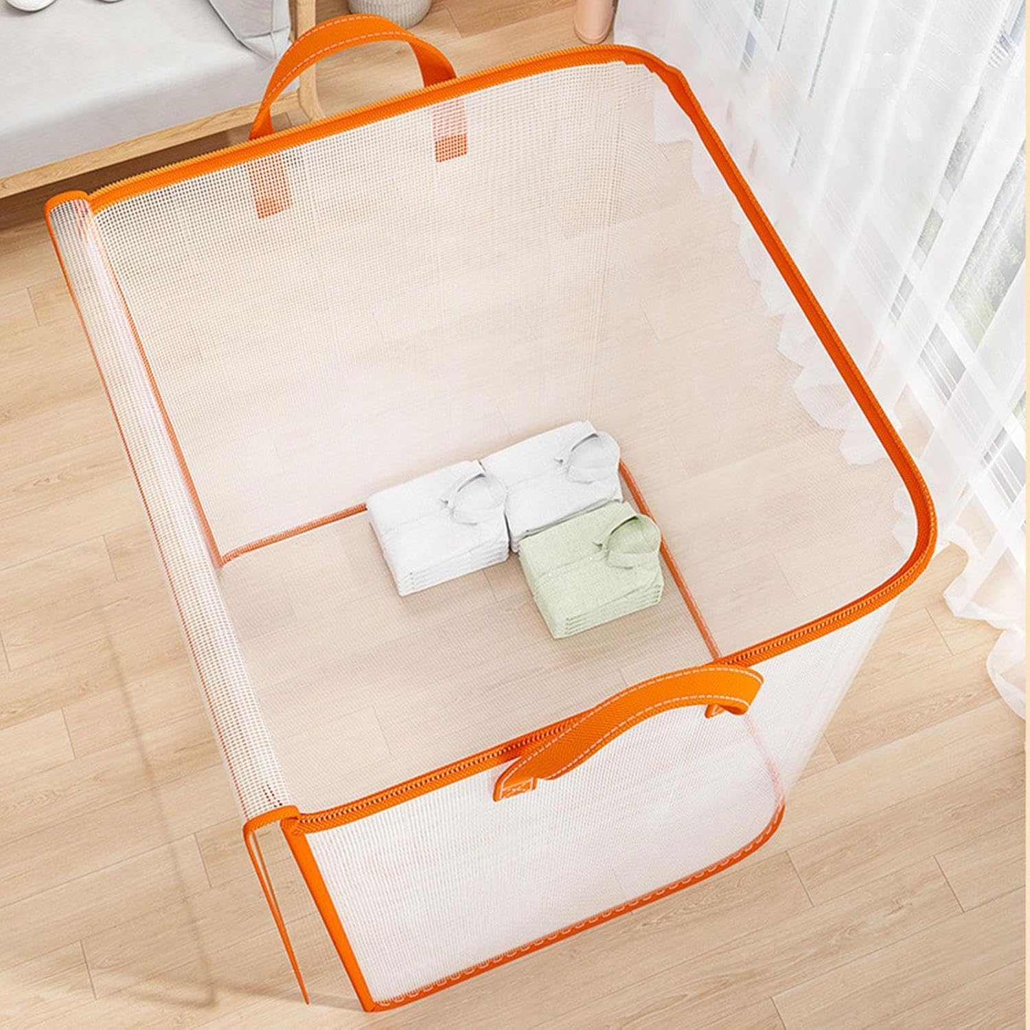 Multi-Use Transparent PVC Storage Bag with Zipper