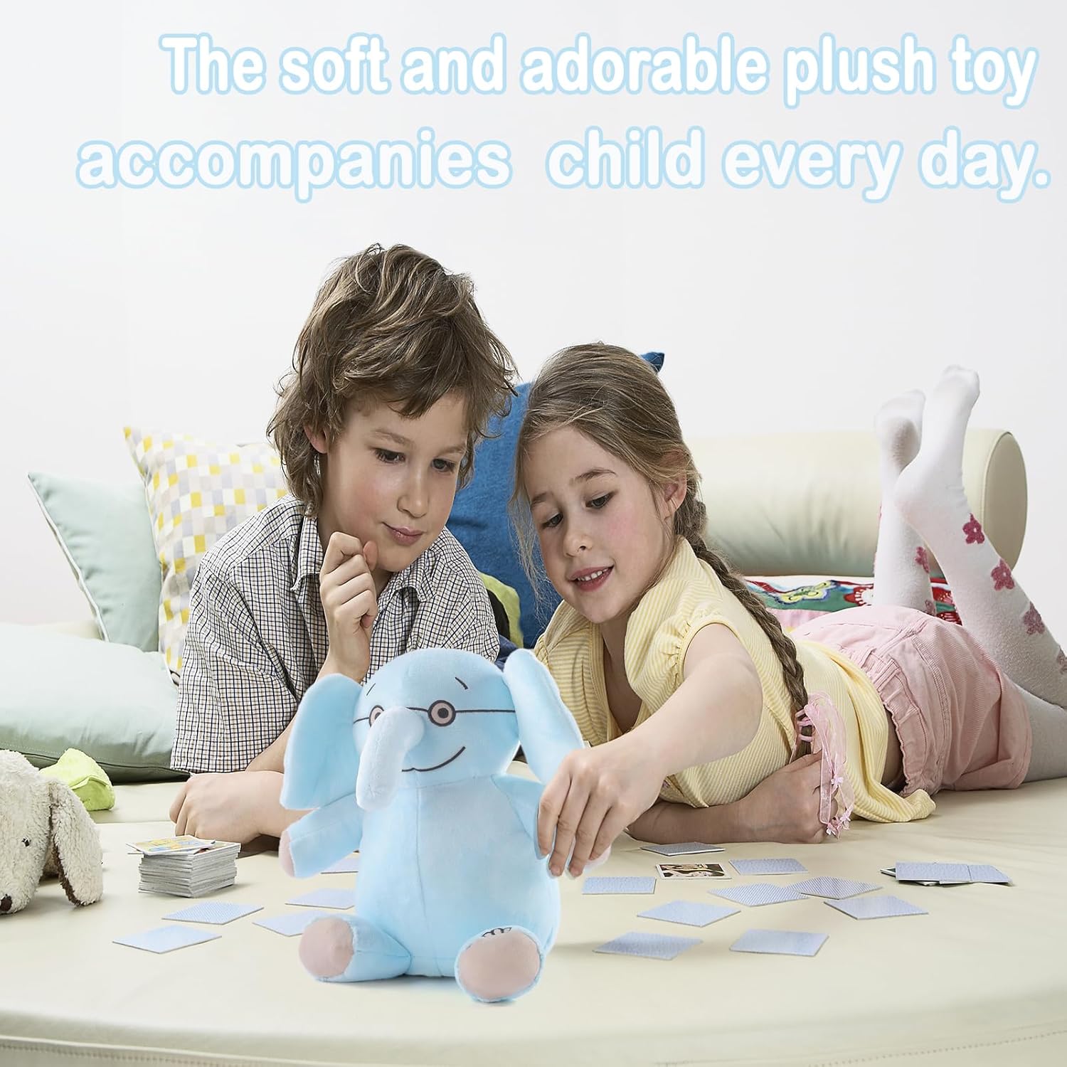 HOMERO Elephant Piggie Plush Soft Cuddly Toy Set