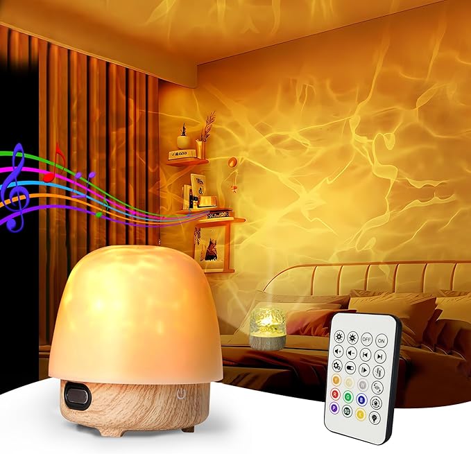 Ocean Wave Projector Lamp with Bluetooth Speaker