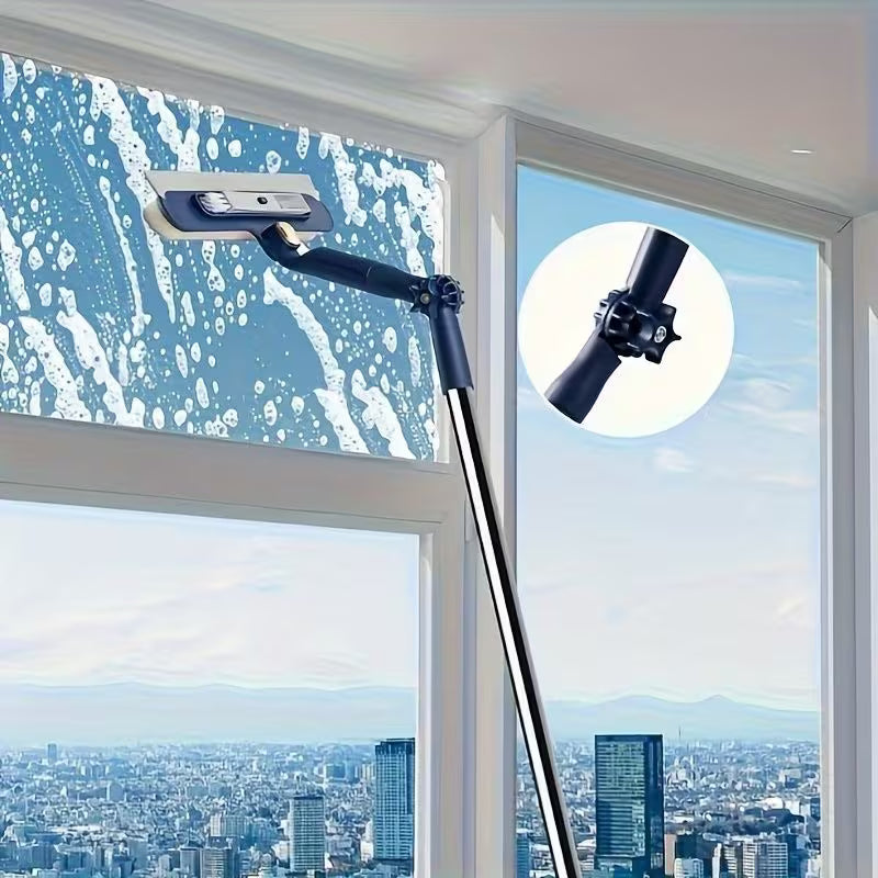 2 in 1 Extendable Window Cleaner Squeegee Wiper - 120cm