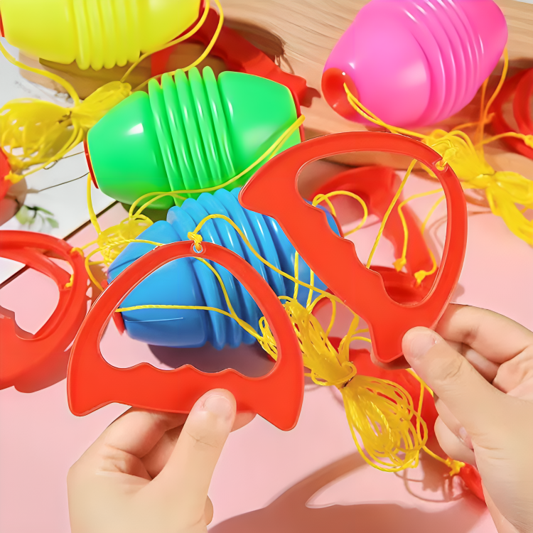 Colorful Children Training Pull Up Shuttle Ball Toy